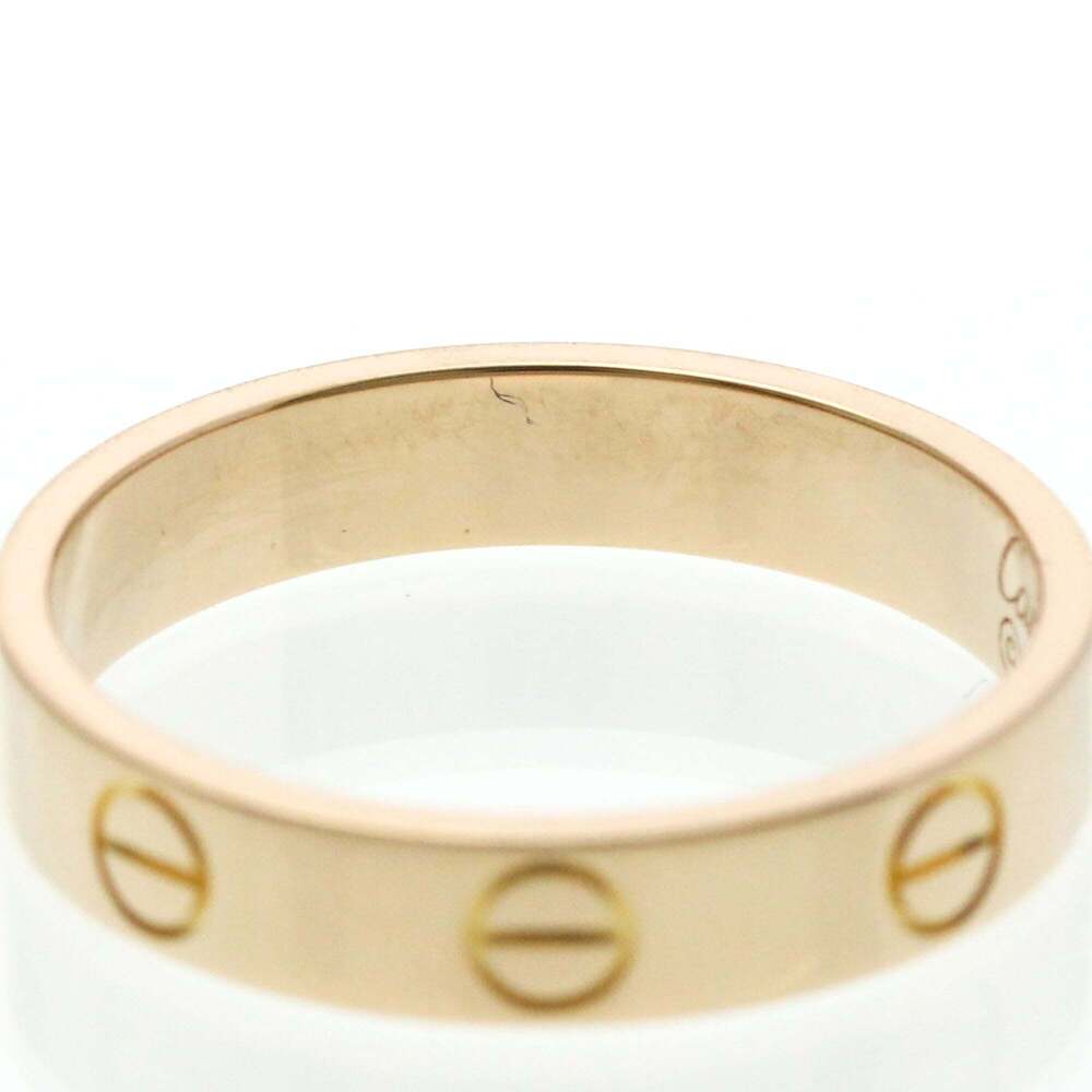 Cartier Mini Love Ring Pink Gold (18K) Fashion No Stone Band Ring Pink Gold - Picture 6 of 9